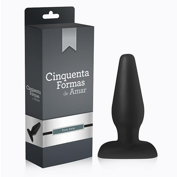 Plug cônico Pura Ousadia Black 13 cm