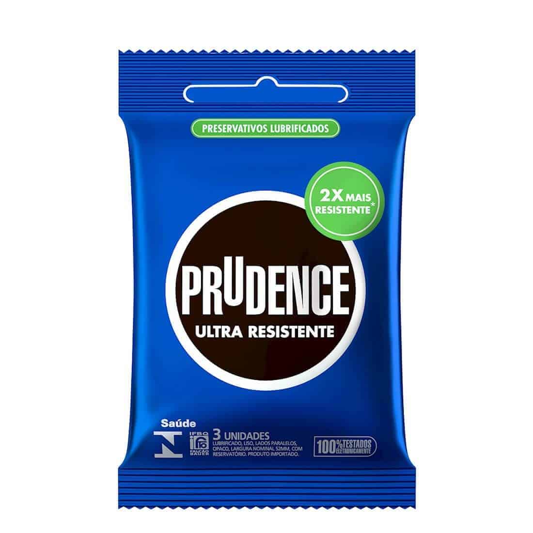 Preservativo Prudence Ultra Resistente a camisinha 2x mais resistente