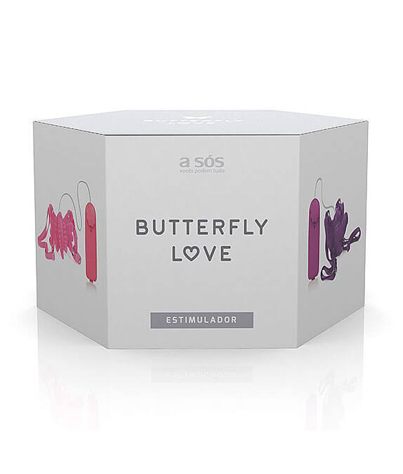 Caixa do Borboleta Mágica Estimulador Butterfly Love