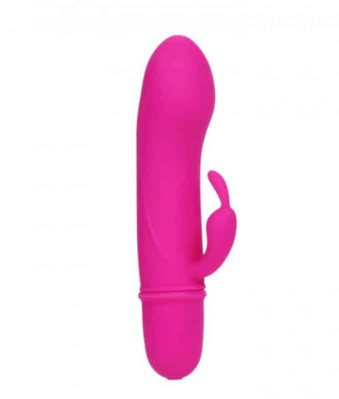 Caesar mini vibrador rabbit em silicone e 10 velocidades
