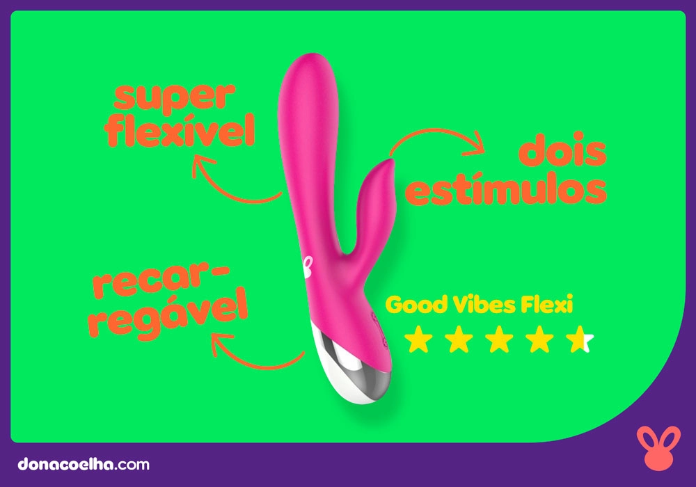 Infográfico do rabbit good vibes flexi com características do produto