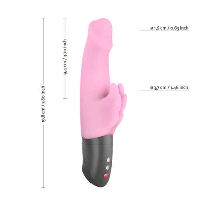 Tamanho do vibrador wicked wings