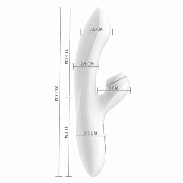 Tamanho e dimensões do vibrador satisfyer pro g spot rabbit