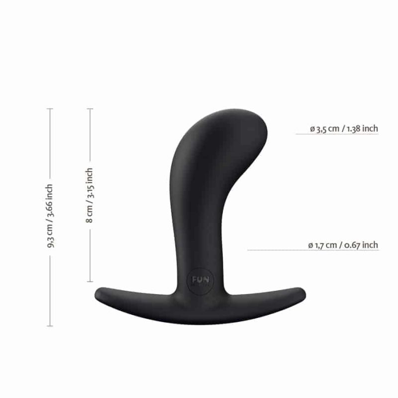 Medidas do plug anal bootie medium black