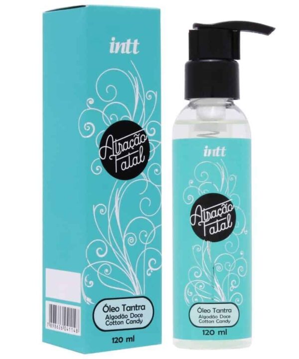 Óleo Tantra Dona Coelha para momentos íntimos, com embalagem prática de 120ml.