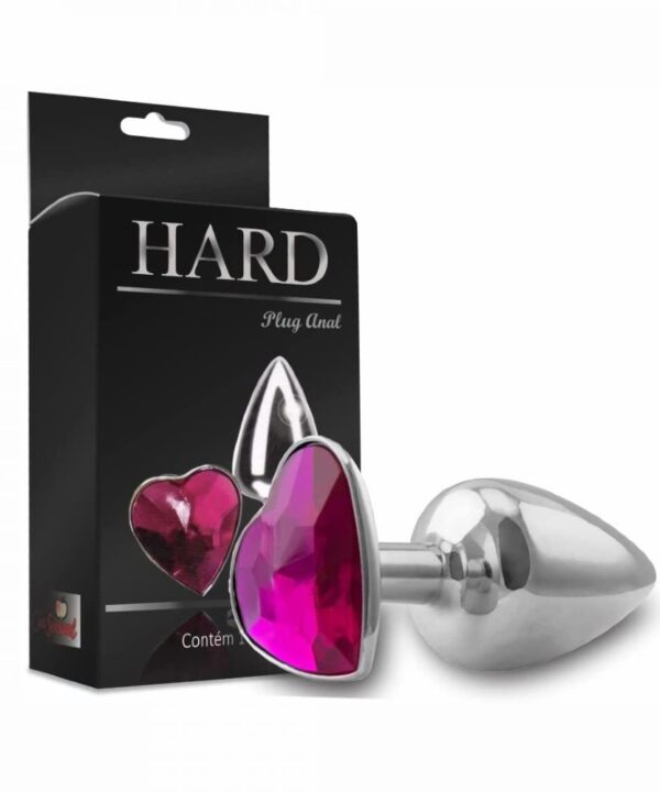 Brinco de metal com coração rosa, disponível na Dona Coelha, ideal para presentes românticos.