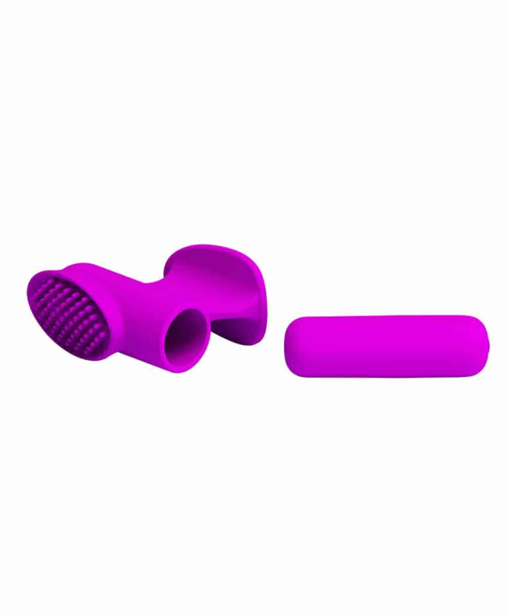 Bullet Freda com Capa Dedeira Vibrador de Dedo