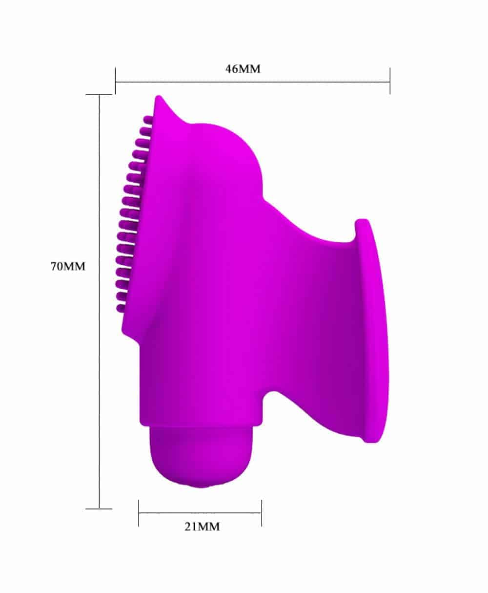 Tamanho da Dedeira Freda Vibrador de Dedo