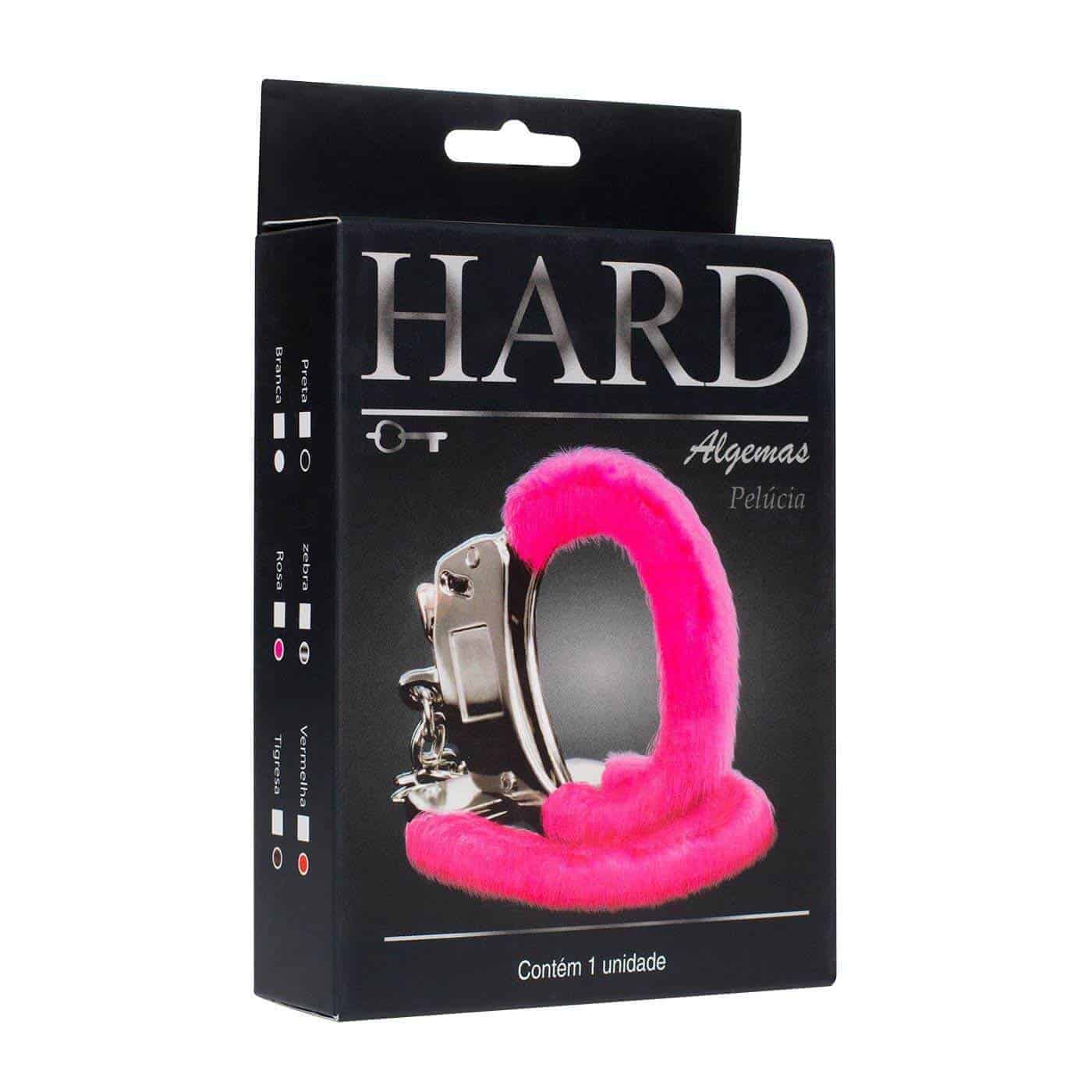 algema com pelucia rosa