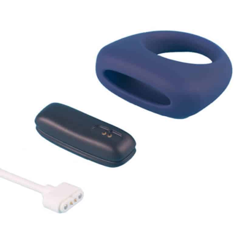 anel peniano azul recarregável via usb