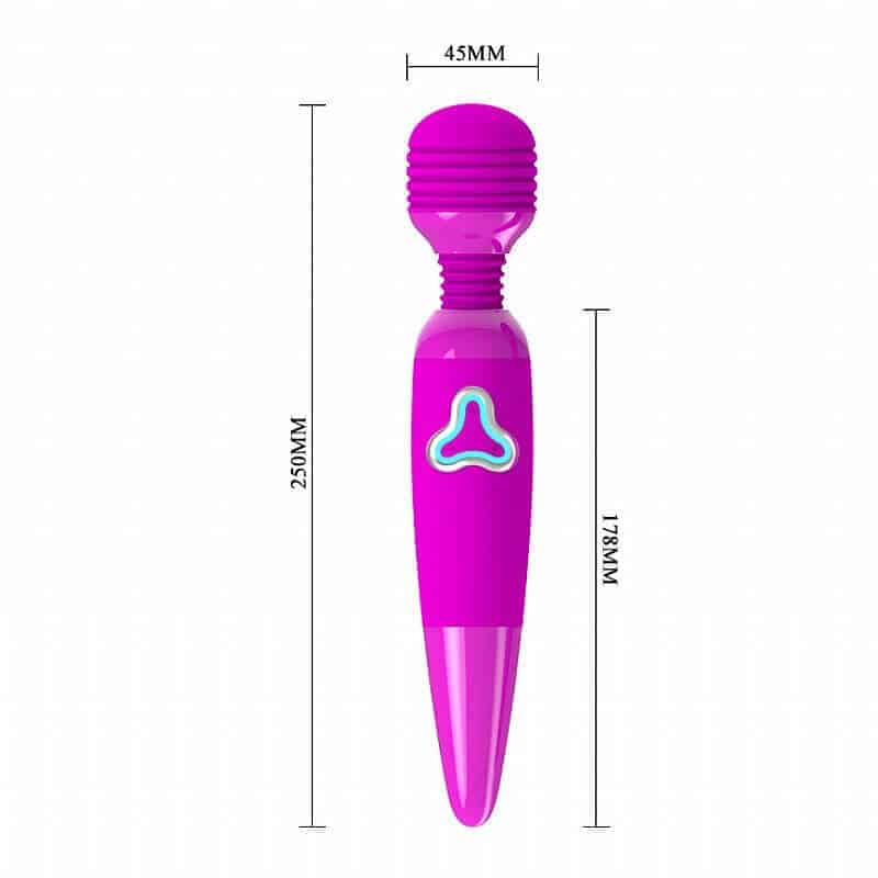 Massageador vibratório medidas
