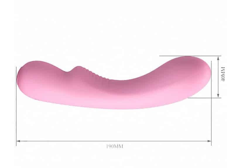 Vibrador Matt rosa deitado