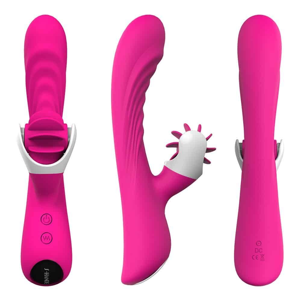 vibrador rabbit com plug lateral