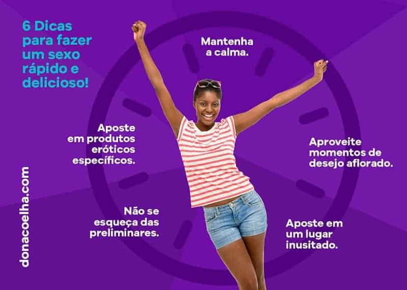 Dicas para fazer sexo rapidinha