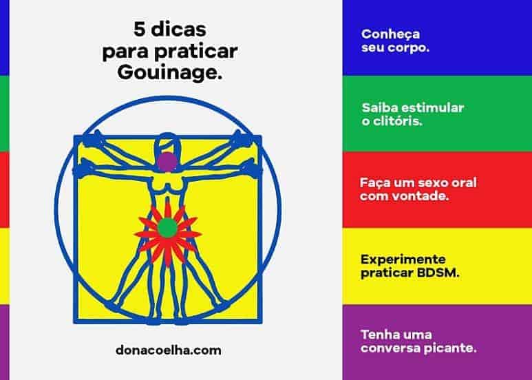 Dicas para como praticar gouinage donna coelha