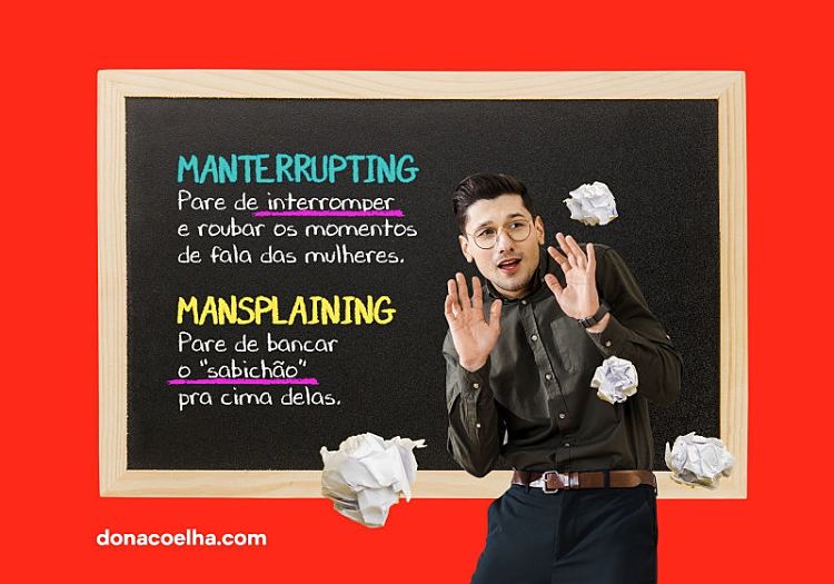 O que é mansplaining manterrupting dona coelha