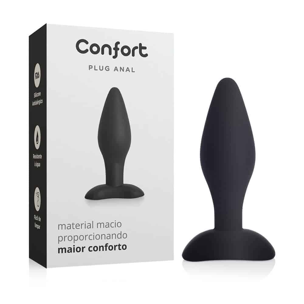 embalagem do plug anal confort