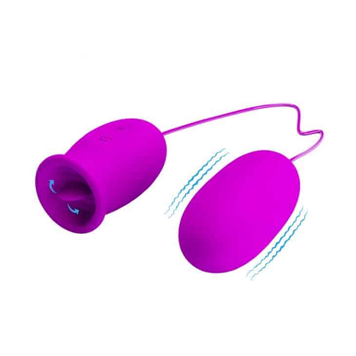 bullet com estimulador clitoriano