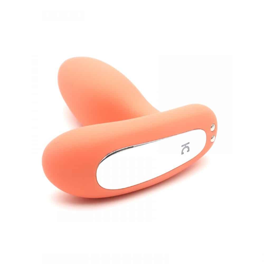 Imagem plug anal laranja recarregável