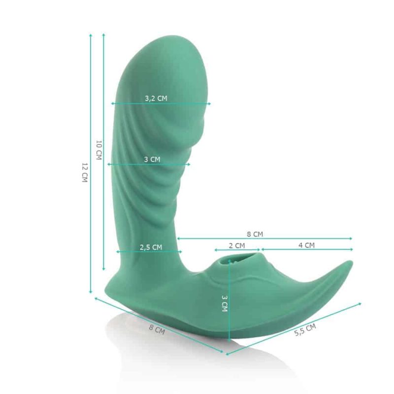 Medidas do vibrador recarregável sensevibe