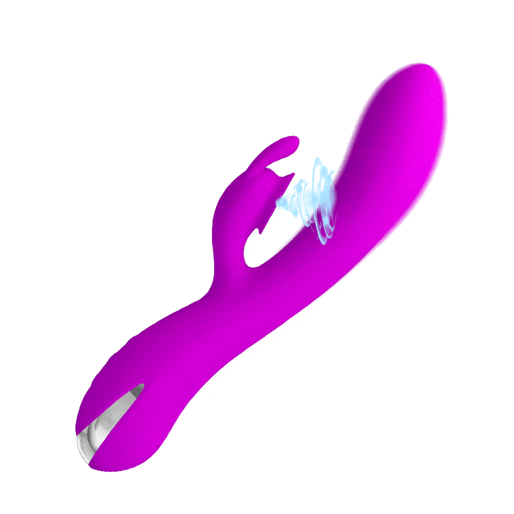 Vibrador rabbit com sucção