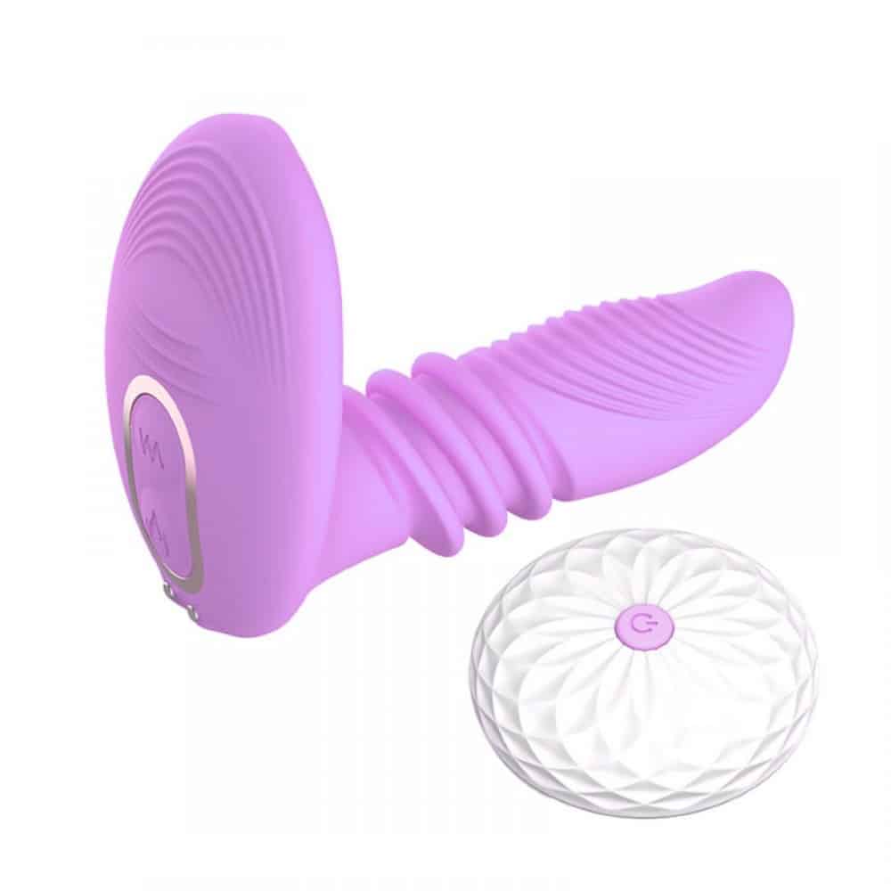 vibrador vai e vem roxo