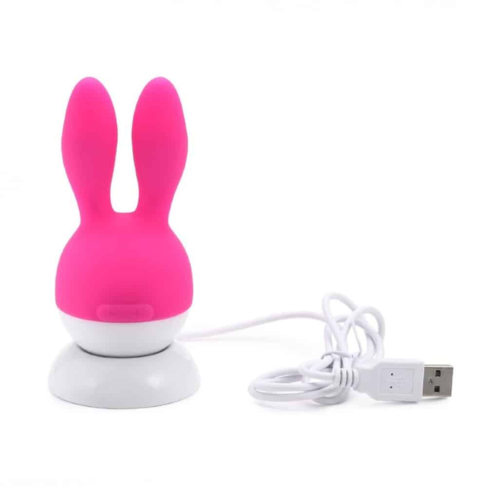 vibrador recarregável com orelhas estimuladoras