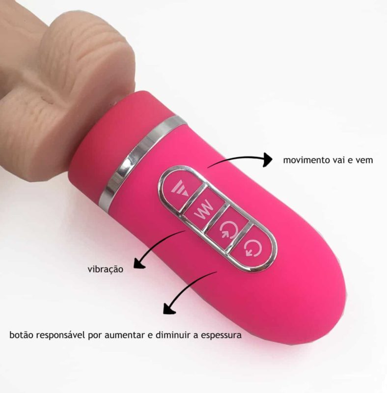Vibrador vai e vem inflável