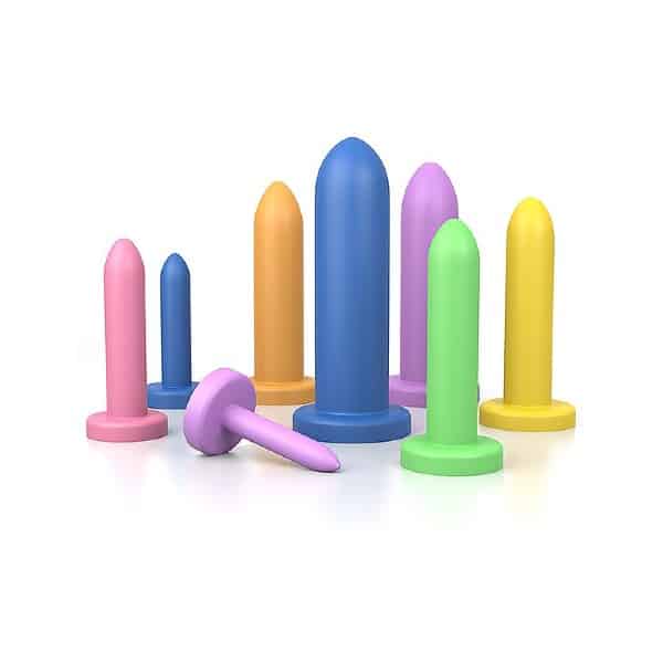 dilatadores vaginais coloridos