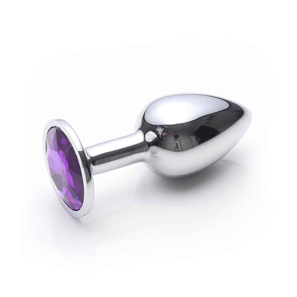plug anal diamond prata