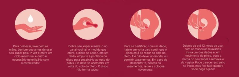 Como usar o disco menstrual