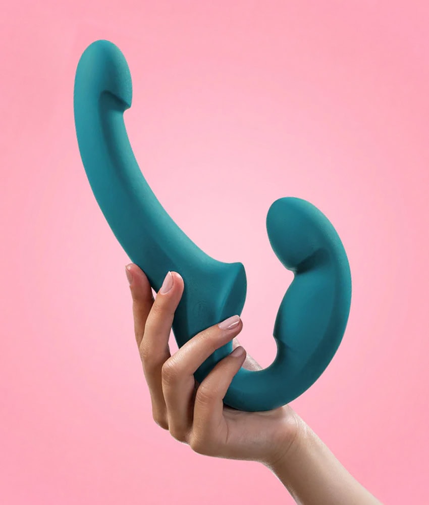 Dildo duplo strapless Share Lite Fun Factory