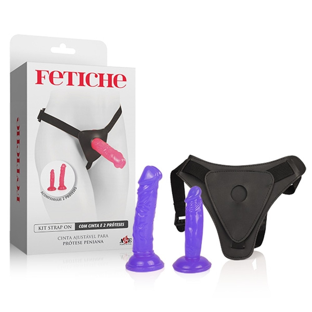 Kit Strap On com 2 próteses