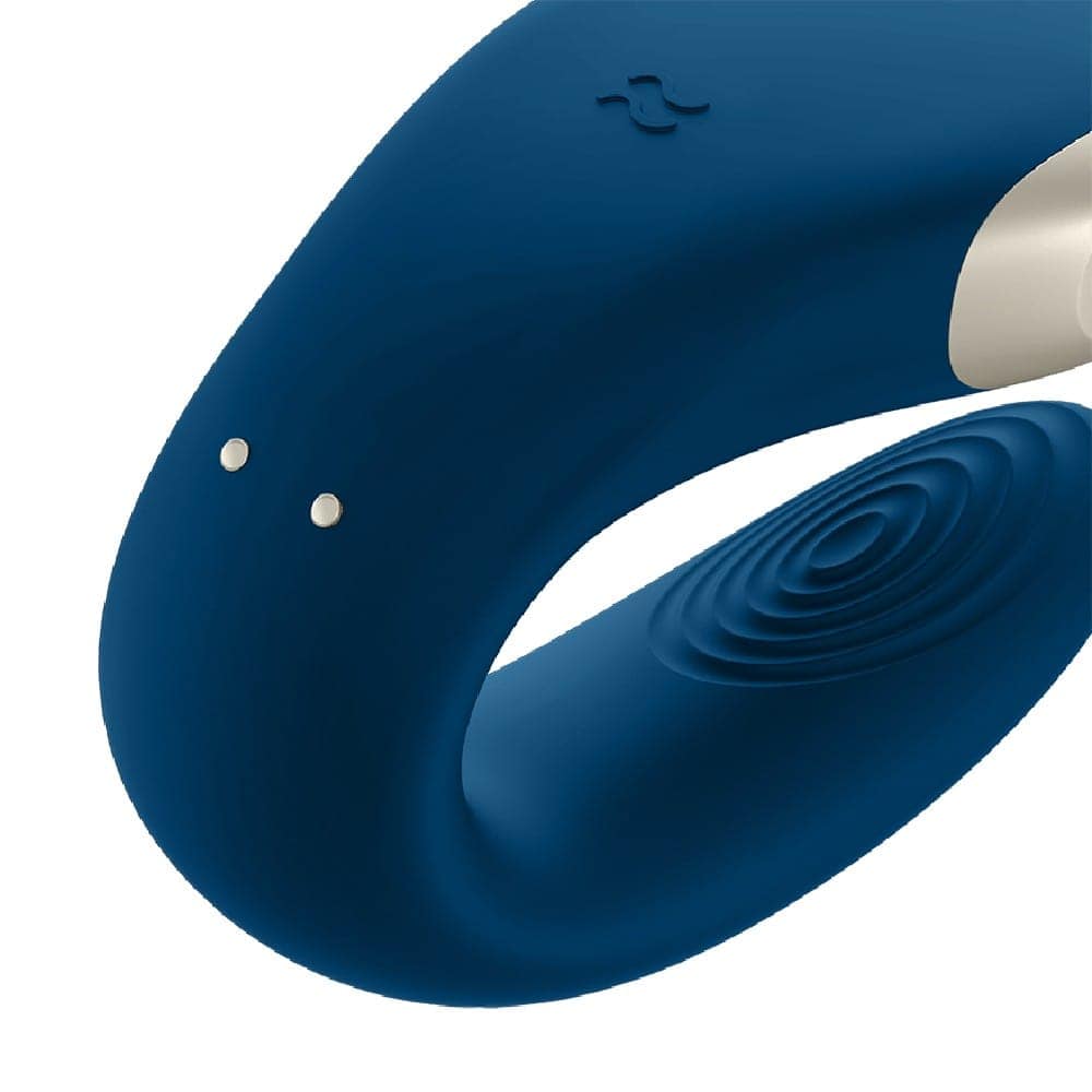 Double Love Azul Satisfyer Vibrador para Casal
