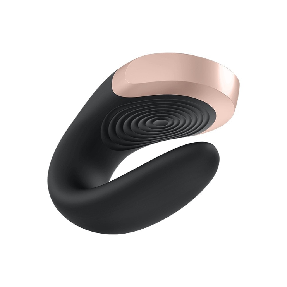Double Love Preto Satisfyer Vibrador para Casal
