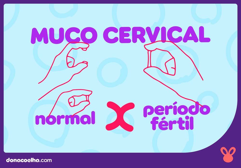 Diferença do muco cervical normal e no período fértil