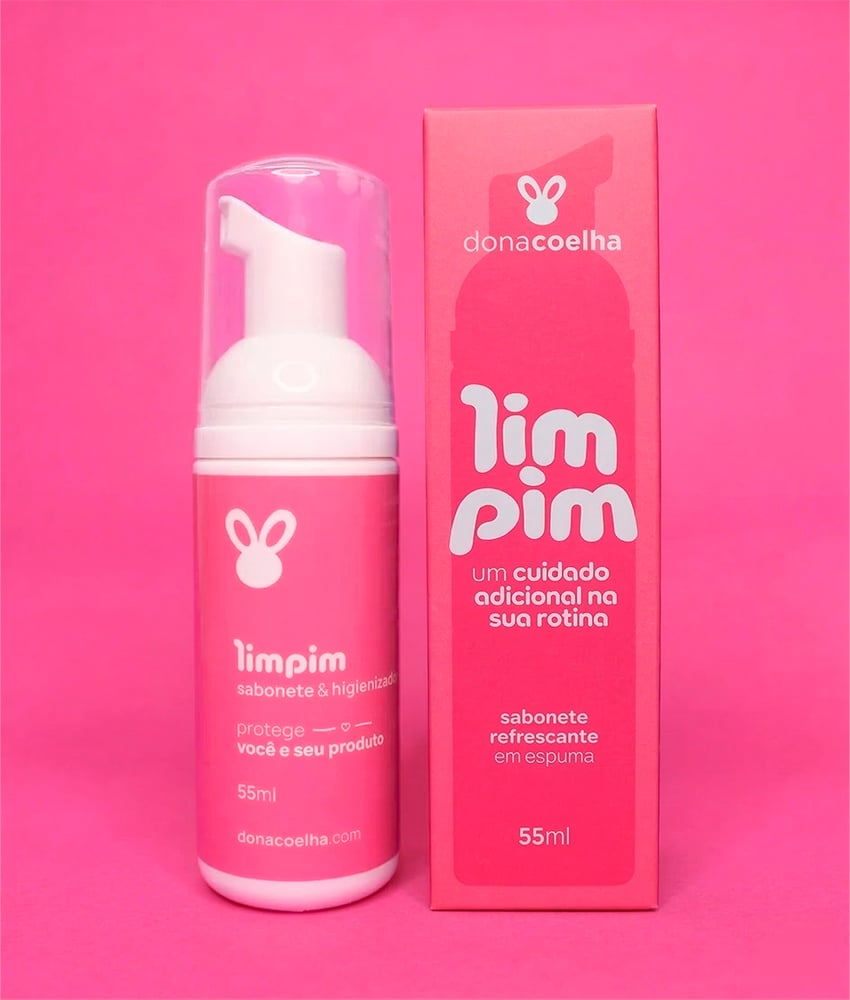 Dona Coelha Limpim - Sabonete Refrescante em Espuma