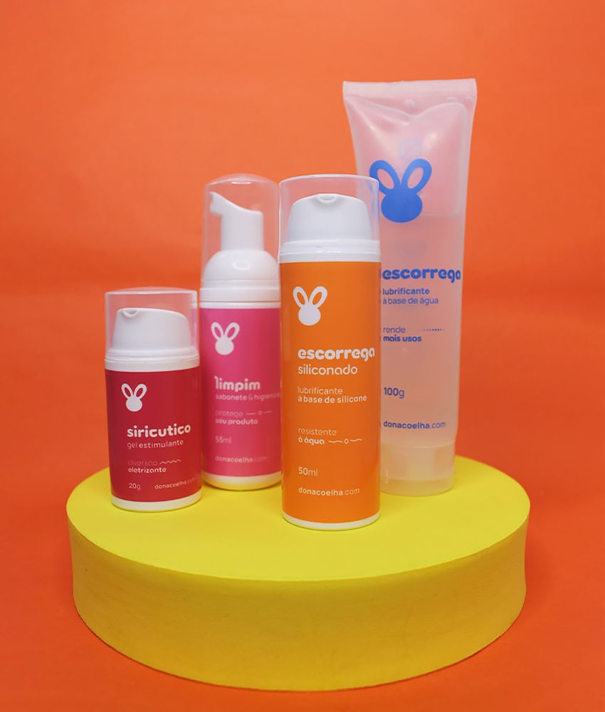 Kit de cosméticos completo da Dona Coelha