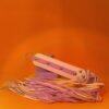 LinhaBDSM ChicoteLilasEBranco Dona Coelha Flogger Lilás e Branco - Linha BDSM