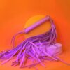LinhaBDSM ChicoteLilasGrande Dona Coelha Flogger Lilás com argola - Linha BDSM