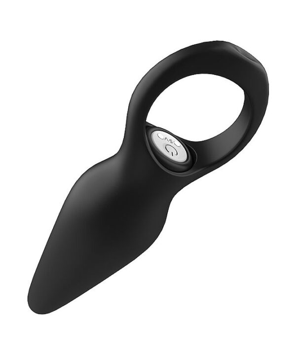Controle remoto para vibrador de silicone com ajuste de intensidade.
