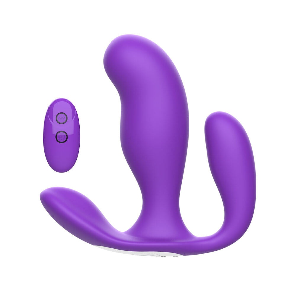 Plug Anal Vibratório Duplo com controle remoto