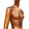 4 Cropped de Tela e Strass