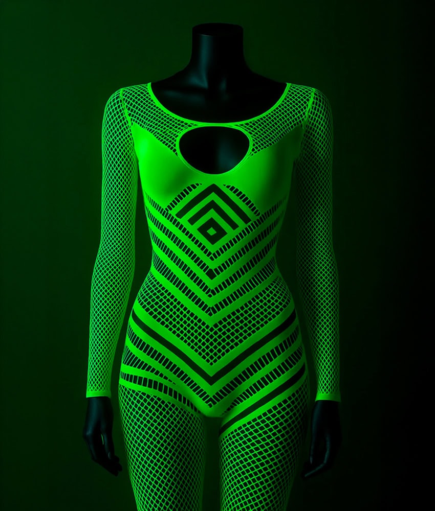 Body Arrastão Neon Glow