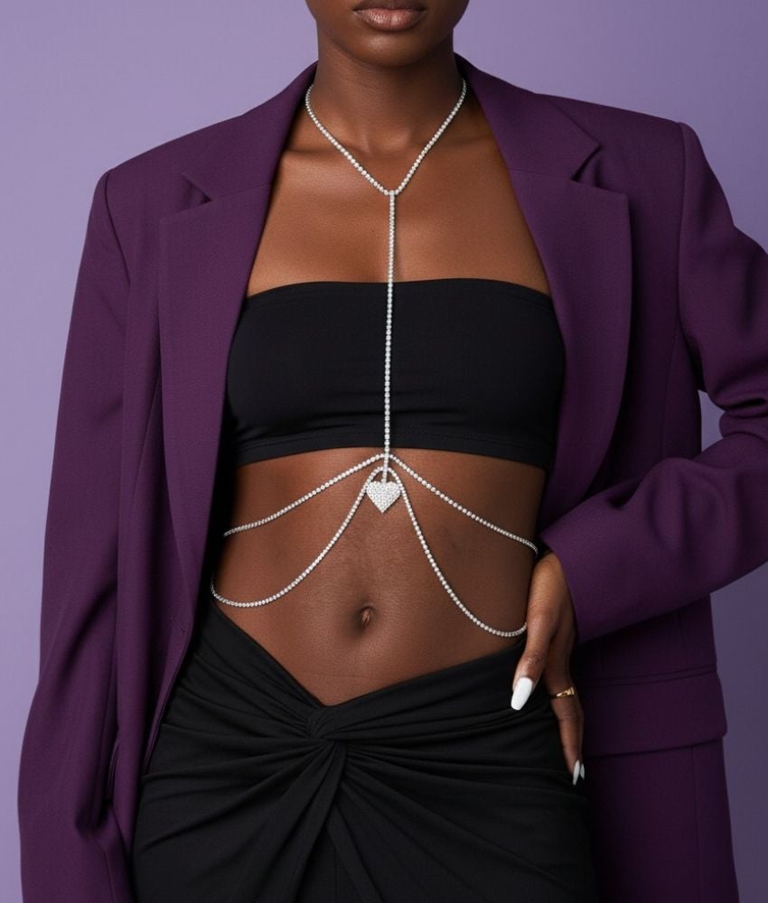 Joia de Corpo Coração com Brilho R$ 89,90 - R$ 89,90 Joia de Corpo Coração com Brilho - Imagem 3