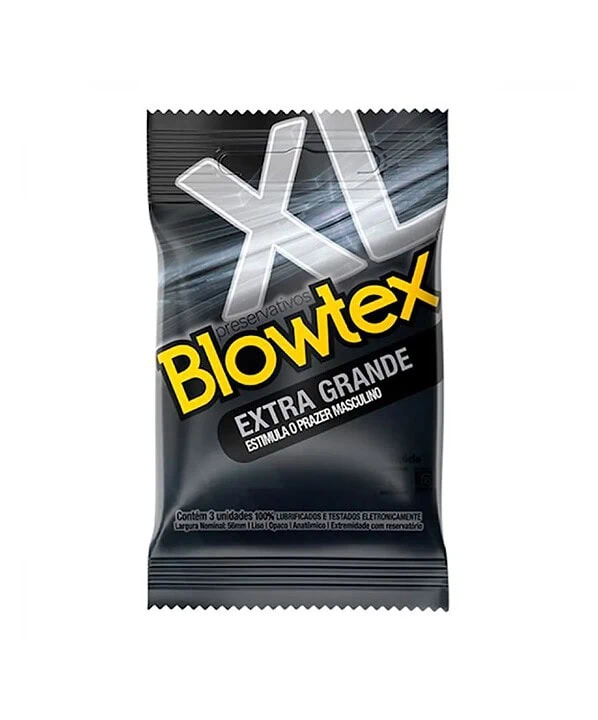 XL preservativos Blowtex extra grande para maior segurança masculina.