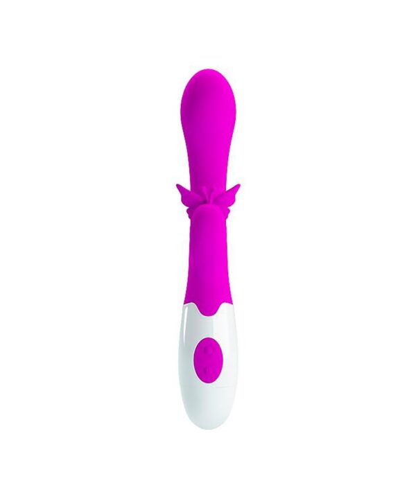 Vibrador rosa longo com controle inteligente para prazer e estimulação. Produto de alta qualidade para momentos íntimos.
