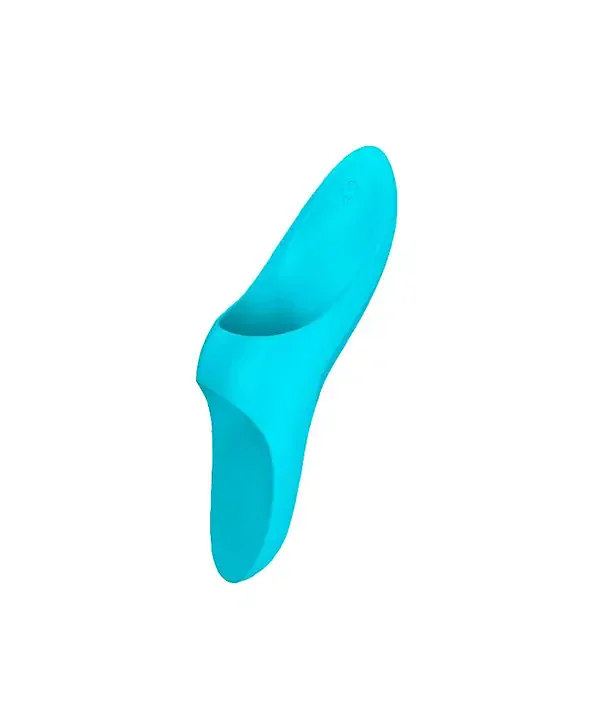 Estimulador de dedo azul para prazer íntimo Dona Coelha.