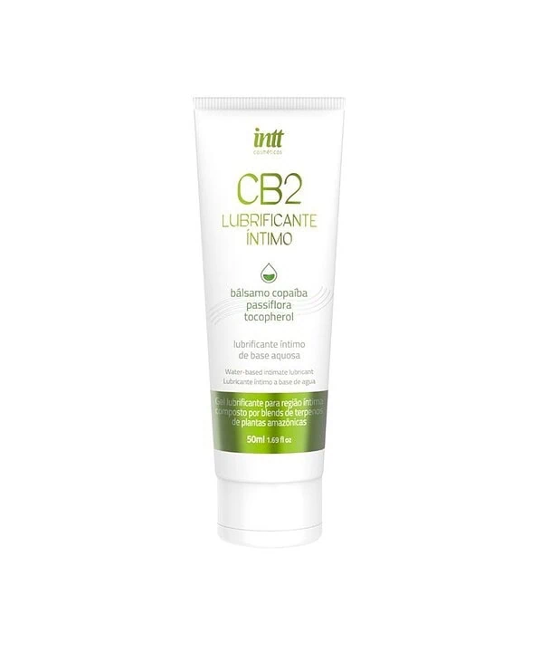 Lubrificante íntimo CB2 à base de terpenos e plantas aromáticas, ideal para conforto e bem-estar.