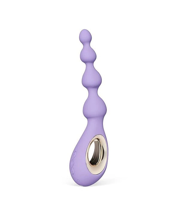 Vibrador de luxo com design ergonômico, textura suave e detalhes dourados, ideal para prazer e bem-e.
